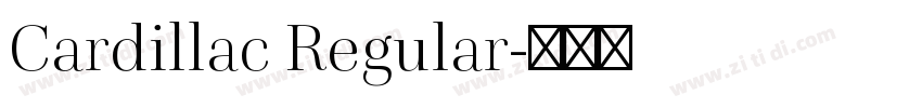 Cardillac Regular字体转换